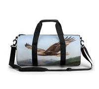 Bolsa deportiva de gimnasio para mujeres y hombres, bolsa de viaje para fin de semana, bolsa de viaje con el águila que extiende sus alas, bolsa de viaje para viajes, natación, fitness, entrenamiento