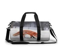 Bolsa deportiva de gimnasio para mujeres y hombres, bolsa de viaje para fin de semana, bolsa de viaje de zorro en la nieve, bolsa de transporte para viajes, natación, fitness, entrenamiento, deportes