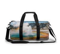 Bolsa deportiva de gimnasio para mujeres y hombres, bolsa de viaje para fin de semana, bolsa de viaje de géiseres del parque nacional Yellowstone, bolsa de transporte para viajes, natación, fitness