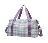 Bolsa deportiva de gimnasio, resistente al agua, bolsa de viaje, bolsa de yoga, 19,29 x 7,48 x 11,02 pulgadas, diseñada con correas ajustables para fácil de llevar, rosa y lavender, Lavanda., Se