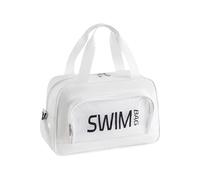 Bolsa deportiva de gran capacidad para fitness, viajes, fin de semana, bolsa de mano para vacaciones, gimnasio, fitness, con separación en seco y húmedo, White, Mass Beauty