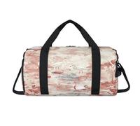 Bolsa deportiva de lona con diseño de flamencos y hojas de palmera, con compartimento para zapatos, bolsa de fin de semana, viajes, gimnasio, organizador de equipaje para mujeres, hombres, niños y