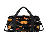 Bolsa deportiva de lona con diseño de Halloween con compartimento para zapatos, bolsa de fin de semana, viajes, gimnasio, organizador de equipaje para mujeres, hombres, niños y niñas