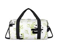 Bolsa deportiva de lona con diseño de pandas con compartimento para zapatos, bonitas bolsas de fin de semana, viajes, gimnasio, organizador de equipaje para mujeres, hombres, niños y niñas