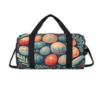 Bolsa deportiva de lona con estampado de huevos de Pascua con compartimento para zapatos, bolsa de fin de semana, bolsa de viaje para el gimnasio, organizador de equipaje para mujeres, hombres, niños