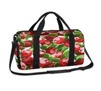 Bolsa deportiva de lona para el fin de semana con manzanas de frutas, bolsa de viaje, gimnasio, bolsa de lona para niños, niñas, niños, mujeres y hombres