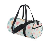 Bolsa deportiva de lona para gimnasio, bolsa de viaje, bolsa de equipaje, pintura a la tiza para fin de semana, deportes, vacaciones, baile, multicolor