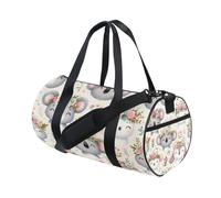 Bolsa deportiva de lona para gimnasio, viajes, equipaje, lindo ratón koala, llama, para fin de semana, deportes, vacaciones, baile