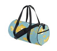 Bolsa deportiva de lona para gimnasio, viajes, equipaje, temática del océano, peces, para fin de semana, deportes, vacaciones, baile, multicolor