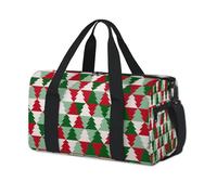 Bolsa deportiva de lona para invierno, árbol de Navidad, fin de semana, bolsa de noche, casual, viajes, gimnasio, para niños, niñas, niños, mujeres y hombres
