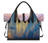 Bolsa deportiva de lona para mujeres y hombres, piano musical, fin de semana, bolsa de noche con compartimento para zapatos, bolsa de hombro para yoga, gimnasio, viajes, color, L, Organizador de
