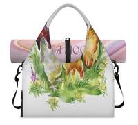 Bolsa deportiva de lona para mujeres y hombres, pollos, gallinas, gallo, fin de semana, bolsa de noche con compartimento para zapatos, bolsa de hombro, bolsa de equipaje para yoga, gimnasio, viajes,