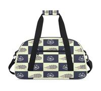 Bolsa deportiva de lona para niños, niñas, niños, mujeres y hombres, 24 L, para fin de semana, para la noche, viajes, gimnasio, baile, bonito erizo, color, 24 L, Organizador de bolsas