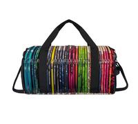 Bolsa deportiva de palos de hockey con compartimento para zapatos, bolsa de fin de semana, viajes, gimnasio, organizador de equipaje para mujeres, hombres, niños y niñas