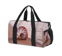 Bolsa deportiva de playa con diseño de concha de Nautilus para fin de semana, bolsa de viaje informal, para viajes, gimnasio, para niños, niñas, niños, mujeres y hombres