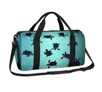 Bolsa deportiva de tortuga marina, bonita bolsa de viaje para el fin de semana, bolsa de viaje, gimnasio, equipaje, bolsa de lona para niños, niñas, niños, mujeres y hombres