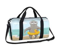 Bolsa deportiva de verano con diseño de perezoso feliz para fin de semana, bolsa de viaje, gimnasio, bolsa de lona para niños, niñas, niños, mujeres y hombres