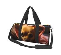 Bolsa deportiva de viaje con compartimento para zapatos, ligera, para fin de semana, chihuahua, yoga, gimnasio, deportes, para hombres y mujeres