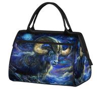 Bolsa deportiva de viaje con diseño de ovejas de fantasía para mujeres y hombres, bolsa de lona impermeable de gran capacidad, bolsa de transporte para gimnasio, viajes, actividades al aire libre