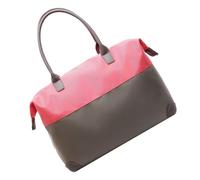 Bolsa deportiva de viaje de tela Oxford para fines de semana, bolsa de noche de gran capacidad, almacenamiento para gimnasio, aviones, viajes, gimnasio pequeño, rosa roja, L