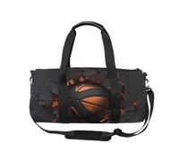 Bolsa deportiva de viaje para gimnasio, balón de baloncesto, color naranja, para mujeres y hombres, bolsa de baloncesto, gimnasia, baile, fin de semana, bolsa de noche, fitness, entrenamiento, bolsa