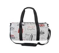 Bolsa deportiva de viaje para gimnasio, para mujeres y hombres, con la bandera del Reino Unido, Big Ben, bolsa de baile, fin de semana, bolsa de viaje para entrenamiento de fitness, bolsa de hospital