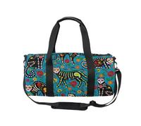 Bolsa deportiva de viaje para gimnasio, para mujeres y hombres, diseño de calavera de azúcar, para niñas, gimnasio, baile, fin de semana, bolsa de viaje para entrenamiento de fitness, bolsa de