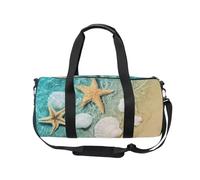 Bolsa deportiva de viaje para gimnasio, para mujeres y hombres, diseño de estrella de mar, playa, para gimnasia, baile, fin de semana, bolsa de viaje para entrenamiento de fitness, bolsa de hospital