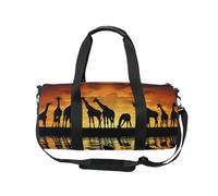 Bolsa deportiva de viaje para gimnasio, para mujeres y hombres, jirafa africana, bolsa de gimnasia y baile, bolsa de fin de semana, bolsa de viaje para entrenamiento de fitness, bolsa de hospital