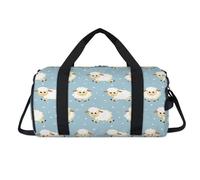 Bolsa deportiva divertida de ovejas con compartimento para zapatos, ovejas, para fin de semana, viajes, gimnasio, organizador de equipaje, para mujeres, hombres, niños y niñas