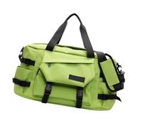 Bolsa deportiva grande resistente al agua, tela Oxford, separación en seco y húmedo, para gimnasio, viajes, correa de hombro ajustable, bolsa de gimnasio para la noche, Green, Mass Beauty