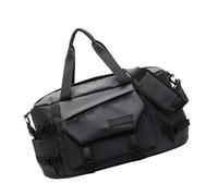 Bolsa deportiva grande resistente al agua, tela Oxford, separación en seco y húmedo, para gimnasio, viajes, correa de hombro ajustable, bolsa de gimnasio para la noche, Gray, Mass Beauty