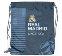 Bolsa Deportiva Infantil Real Madrid 26x32 cm | Diseño Oficial con Escudo del Club | Ideal para Niños de 5 a 12 Años | Ligera, Resistente y Práctica para Deporte, Escuela o Excursiones (SINCE 1902)