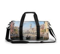 Bolsa deportiva para gimnasio para mujeres y hombres, bolsa de viaje para fin de semana, bolsa de viaje Venecia Water City bolsa de viaje para viajes, natación, fitness, entrenamiento, deportes, bolsa