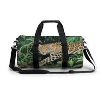 Bolsa deportiva para gimnasio para mujeres y hombres, bolsa de viaje para fin de semana, bolsa de viaje Jaguar, bolsa de viaje para viajes, natación, fitness, entrenamiento, deportes, bolsa de lona