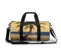 Bolsa deportiva para gimnasio para mujeres y hombres, bolsa de viaje para fin de semana, playa, cocoteros, bolsa de transporte para viajes, natación, fitness, entrenamiento, deportes, bolsa de lona