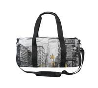 Bolsa deportiva para gimnasio, viajes, taxi, Nueva York, para mujeres y hombres, pintura al óleo, para gimnasia, baile, fin de semana, bolsa de noche, fitness, entrenamiento, bolsa de viaje