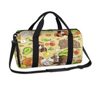 Bolsa deportiva para hámster de manzanas para hámster, fin de semana, para pasar la noche, para viajes, gimnasio, equipaje, para niños, niñas, niños, mujeres y hombres