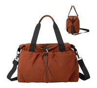 Bolsa deportiva para hombre con cordón expandible, Brown, Consulta la | Bolsa de fitness con separación húmeda y seca de gran capacidad para viajes, viajes cortos de negocios, fin de semana, viajes