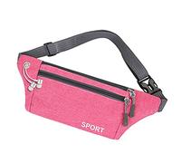 Bolsa deportiva para hombre y mujer pequeña, con cinturón, cintura alta, pantalones de entrenamiento para mujer, hot pink, 32X4X11