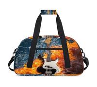 Bolsa deportiva para niños, niñas, niños, mujeres y hombres, 24 L, para fin de semana, para la noche, viajes, gimnasio, baile, música y guitarra eléctrica, color, 24 L, Organizador de bolsas