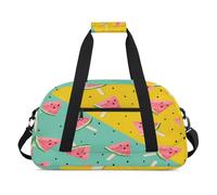 Bolsa deportiva para niños, niñas, niños, mujeres y hombres, 24 L, para fin de semana, para la noche, viajes, gimnasio, baile, bonito helado de sandía, color, 24 L, Organizador de bolsas