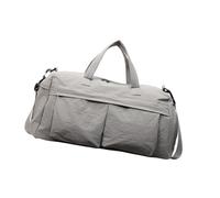 Bolsa deportiva plegable de viaje para fin de semana, para mujeres y niñas, impermeable, para llevar durante la noche, para yoga, bolsa de hombro, Gray, Mass Beauty