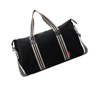 Bolsa deportiva plegable de viaje para fin de semana, para mujeres y niñas, impermeable, para llevar durante la noche, para yoga, bolsa de hombro, Black, Mass Beauty