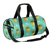Bolsa deportiva triangular de piña, para gimnasio, entrenamiento, ligera, para fin de semana, viajes, para hombres y mujeres (fruta de verano), Triángulo de piña, 17.6(L) x 9(W) x 9(H) inch
