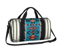 Bolsa deportiva tribal azteca geométrica con patrón azteca para fin de semana, bolsa de viaje casual, bolsa de viaje para gimnasio, bolsa de lona para niños, niñas, niños, mujeres y hombres