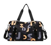 Bolsa Deportiva y de Fitness, separación Ropa Seca húmeda, Bolsa natación, Almacenamiento Corta Distancia, Equipaje Ligera Viaje, 2 uds para Viajes(Letter-Yellow)