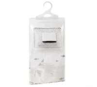 Bolsa deshumidificadora colgante diseño de doble cámara, fuerte absorción de humedad, bolsa de recogida de agua transparente, 500 ml, con gancho, fácil de instalar, para armario, cocina, sótano (1