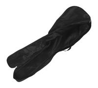Bolsa Doble Correa, Oxford Negro, Acolchado 5 MM | Antigolpes E, Apertura Amplia y Cierre Largo, Panel Transpirable, para Clases y Aulas