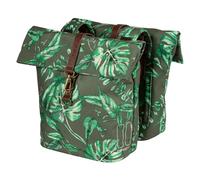 Bolsa Doble Pannier Basil Ever-Green Con Estampado De Hojas Verdes 1708 c.i.